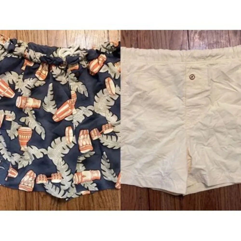 Lot Of 2 Men’s Medium Tommy Bahama Swim Trunks Bathing Suit Bungalow Brand Short